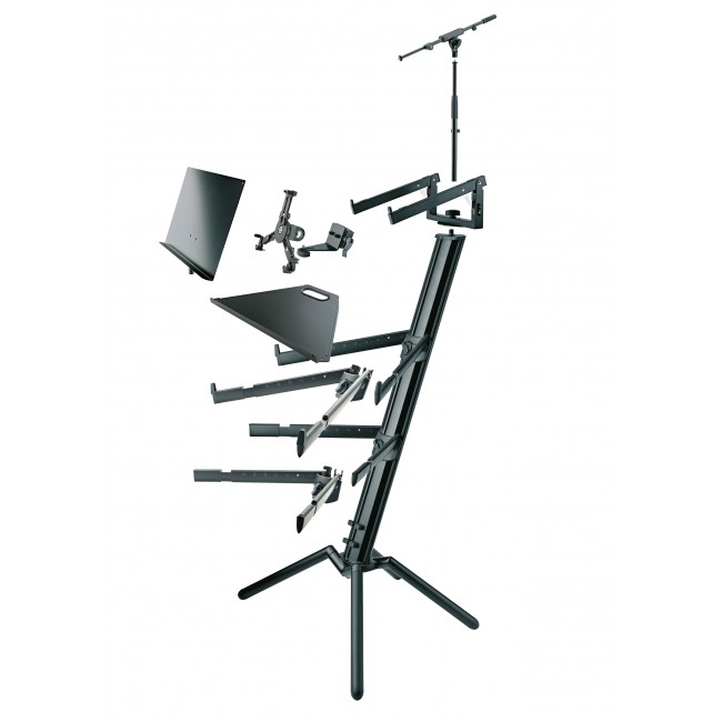 K & M Keyboard Stand Spider Pro Black